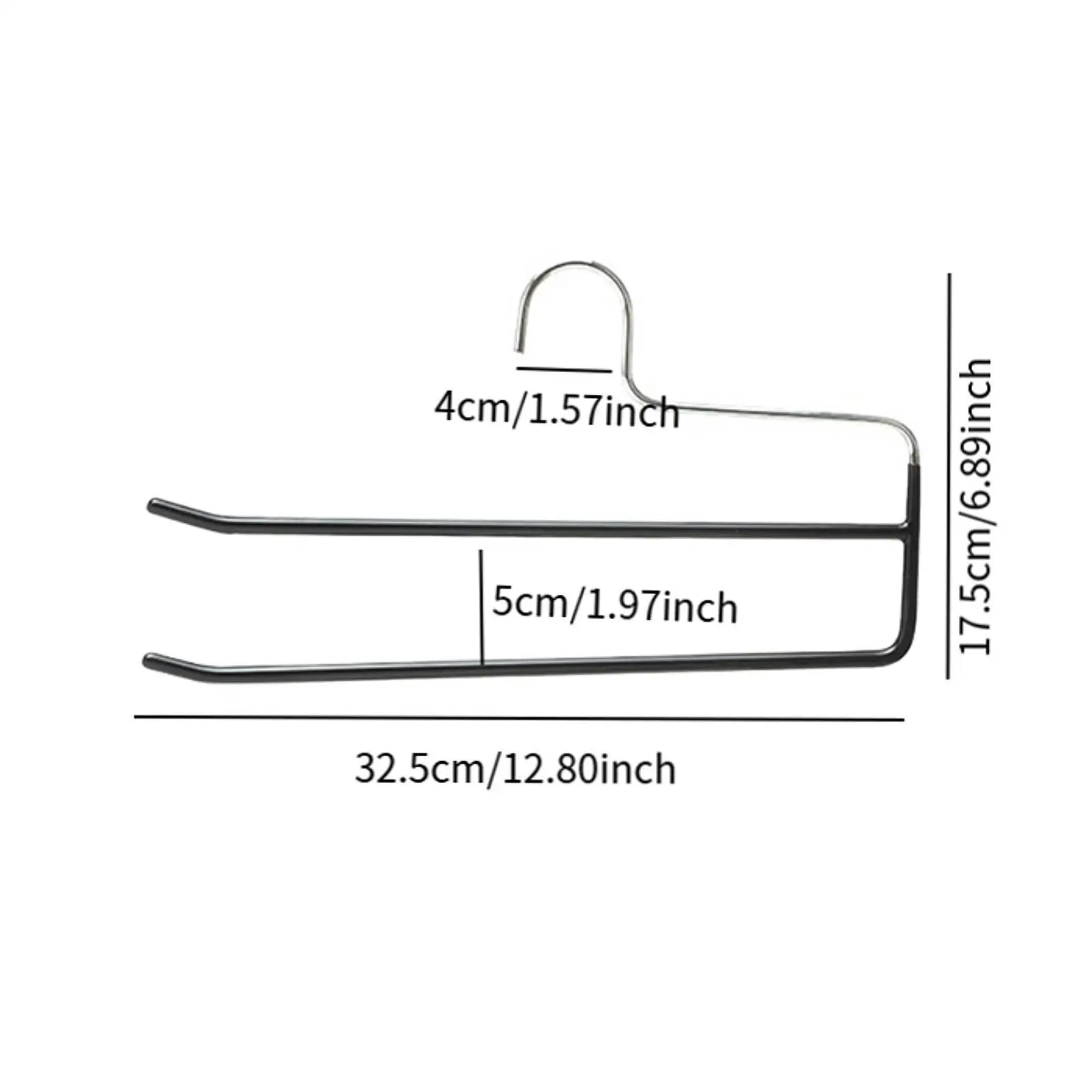 Cintres coordonnants RapDuty pour pantalons, rangement dans le Cisco, évaluateur, surintendant, cintres pour jeans, écharpe, jupes, 5 pièces