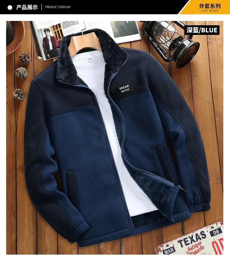 

Hip Hop Streetwear Women Loose Coat Outwear men fleece warm Men's Casual Hoodies Fleece Zip Up Jacket Classic Sweatshirts