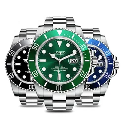 LOROE Top Brand 20ATM Waterproof Men Watches Automatic Mechanical Watch Sport Diving Sapphire Glass Montre Homme