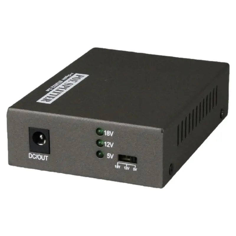 Gigabit Poe Splitter IEEE802.3Af/At With Replaceable DC Tips-DTC7