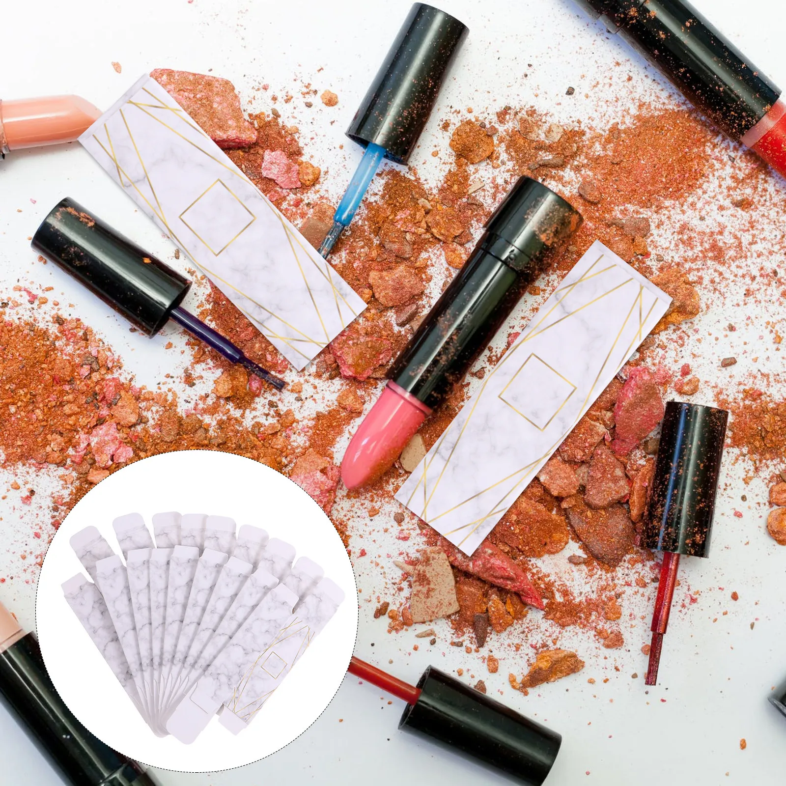 

60 шт. пустых футляров для губной помады, элегантные бумажные подарочные коробки для косметики, бальзама для губ, парфюмерных тюбиков, органайзер, незаменимый аксессуар для путешествий