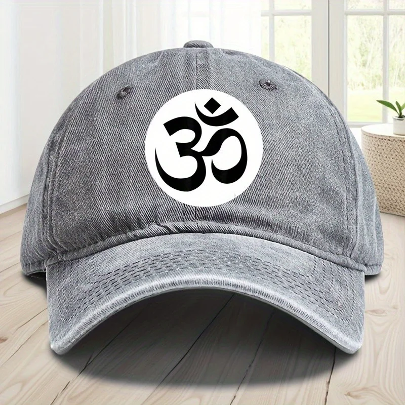 Om أوم أوم رمز اليوغا الروحي هدية T الشرير نمط قبعة بيسبول الإبداعية مفهوم قبعة بيسبول الصيد في الهواء الطلق والسفر متوافق