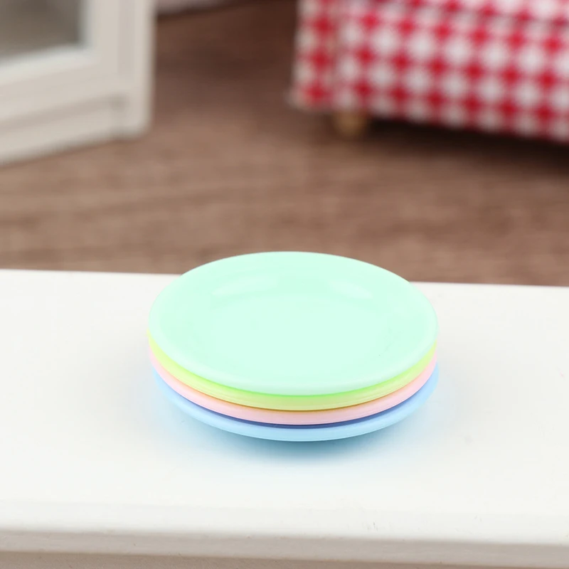"Ensemble de 5 assiettes à manger pour maison de poupées, accessoires de cuisine de simulation pour jouets de simulation ;"