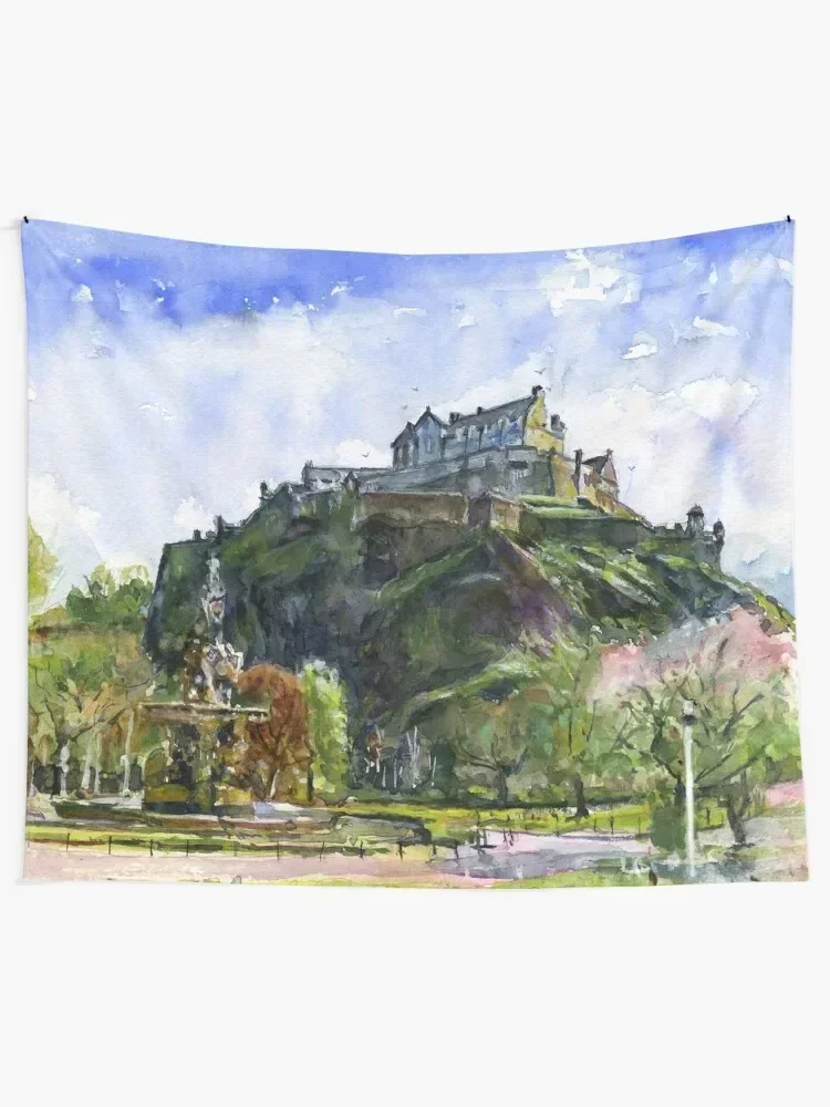 Edinburgh Castle Scotland Tapestry Home Decorations Wall Decoration Items Aesthetic Room Decorations On The Wall Tapestry