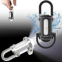 1PC LED Keychain Flashlight Multifunctional Work Light Keyring Practical Inspection Light Key Chain for Outdoor Activities