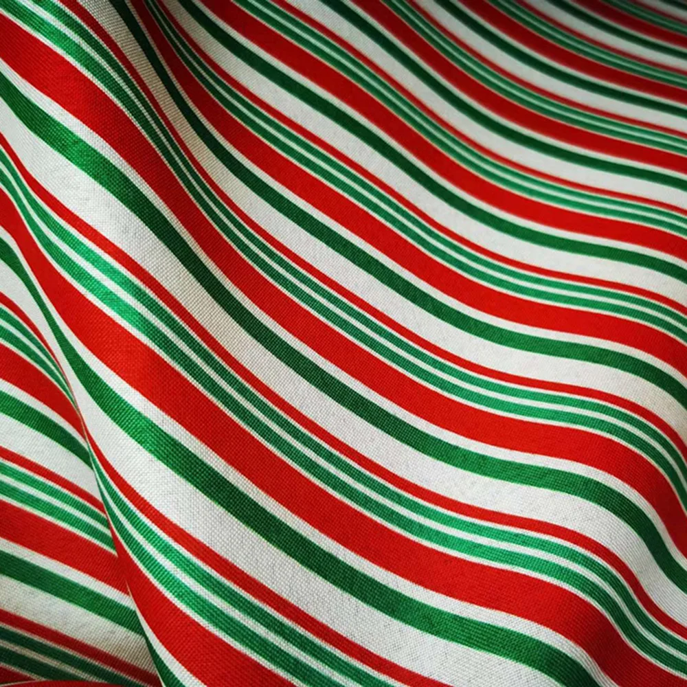 Red Green Christmas Polyester Square Pure Cotton Material Patchwork Printed Pattern Apparel Supplies Sewing Fabric Clothing