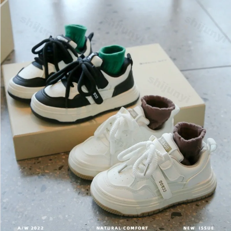 Children's Casual Sneakers Spring New Fashion Breathable Lightweight Girls Trainers Comfort Soft Sole Outdoor Flat Shoes for Kid