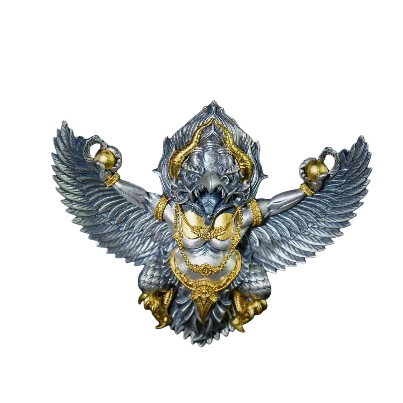 Garuda Golden Winged Bird Necklace Pendant Accessories plaything jewelry safe to carry