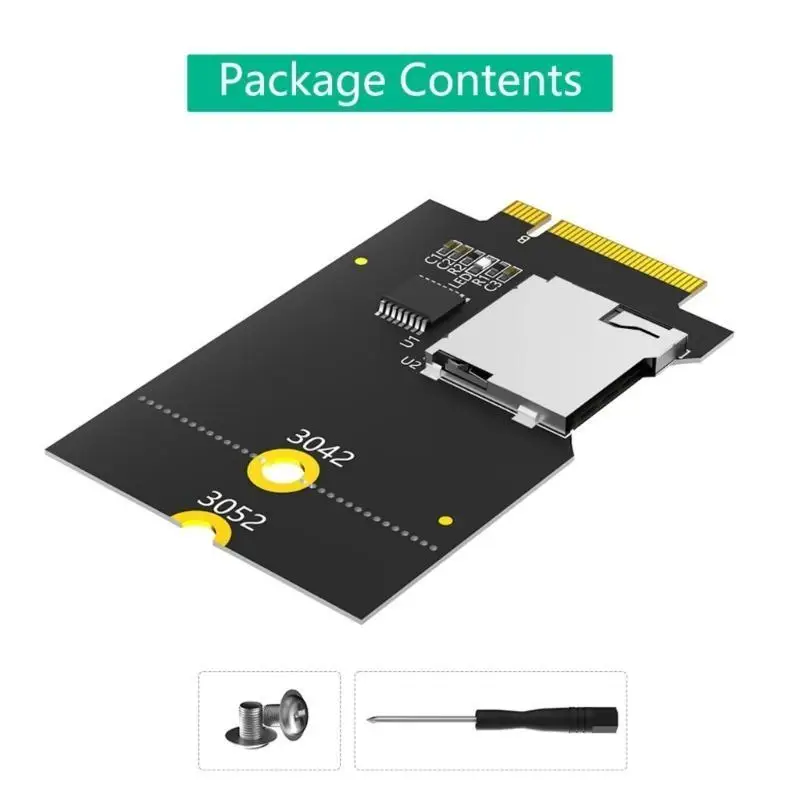 R53C Almacenamiento eficiente B Adaptador tarjeta tecla M.2 B BUS USB CLAVE a Tarjeta SDXC para dispositivo electrónico