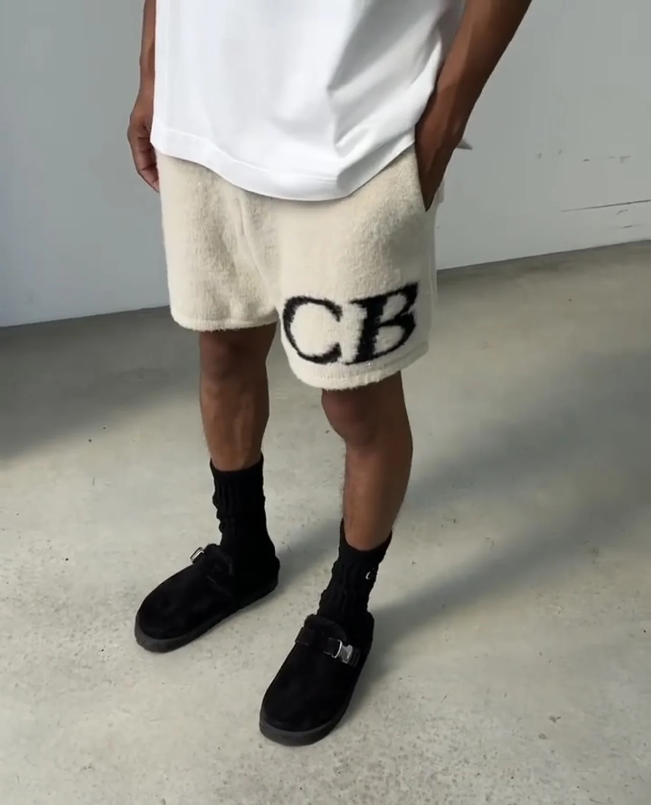 26ss Summer High Quality CB Women Men Knit Shorts Jacquard Knitting Drawstring Shorts Streetwear Men and Women Suitable