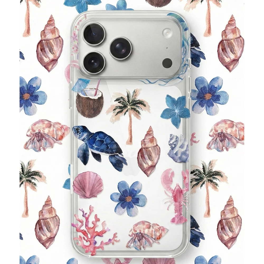 Summer Marine Sea Turtle Phone Case For Samsung Galaxy A37 A57 A16 A07 A17 A36 A26 A56 A55 A35 A25 A15 A54 A24 A14 A06 A13 4G 5G