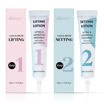 LOMANSA 10ml Fix Perming Tube Set Lash Lift Brow Lamination Perm Fixation Setting Lotion…