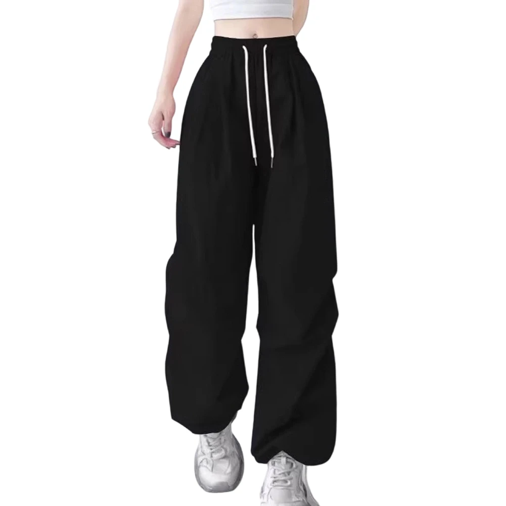 Straight Trousers Wide Leg Cargo Pants Daily Casual Everyday Look Loose Fit Full Length Side Pockets Comfortable Design
