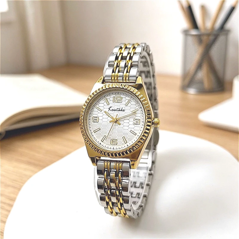 Fashion Brand Elegant Round Small Number Dial Quartz Watch Women's Steel Band Wristwatch Relojes Para Mujer Dropshippping Gifts