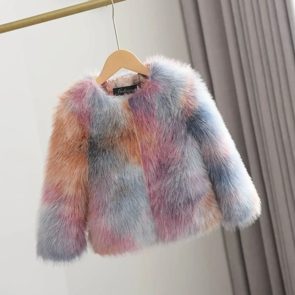 

2024 New Winter Coat Colorful Girls Coat Short Thickened Warm Cute Gentle Sweet Kids Jackets for Girls