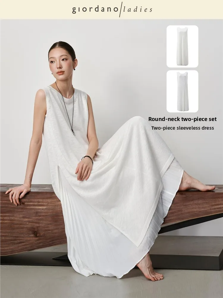 

Женский летний новый свободный комплект из двух предметов с круглым вырезом, удобный, из полиэфирного волокна, для повседневной носки, силуэт H-образной формы