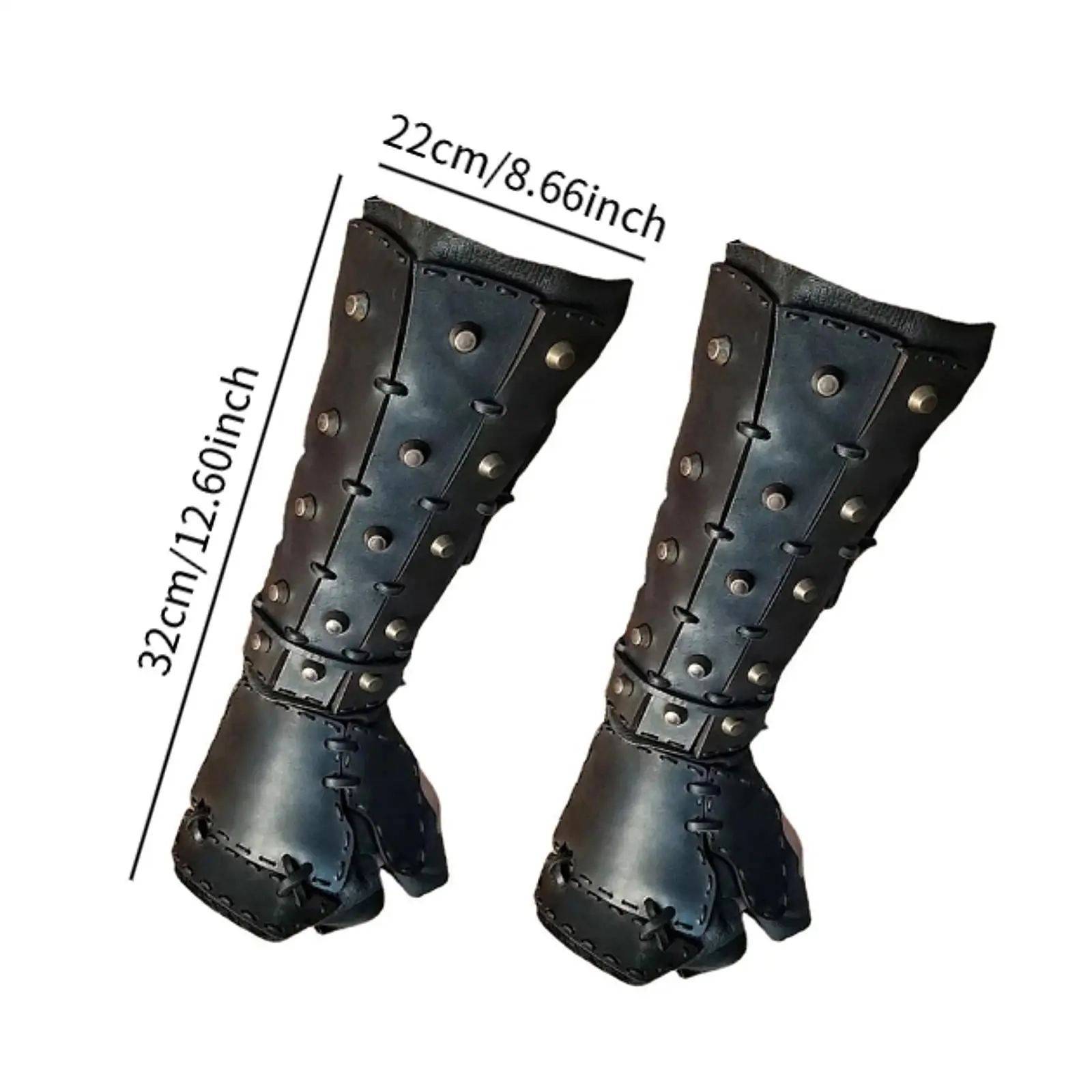 Medieval Arm Guards Retro Design Steampunk Cuff Gothic Men Bracers for Halloween