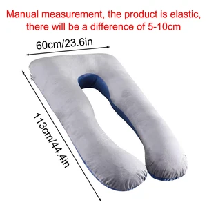 Multifunktionales Kissen für schwangere Frauen, reines, abnehmbares und waschbares Baumwollkissen, u -geformtes Nickerchenkissen 12 Hauptverkaufskissen - №8