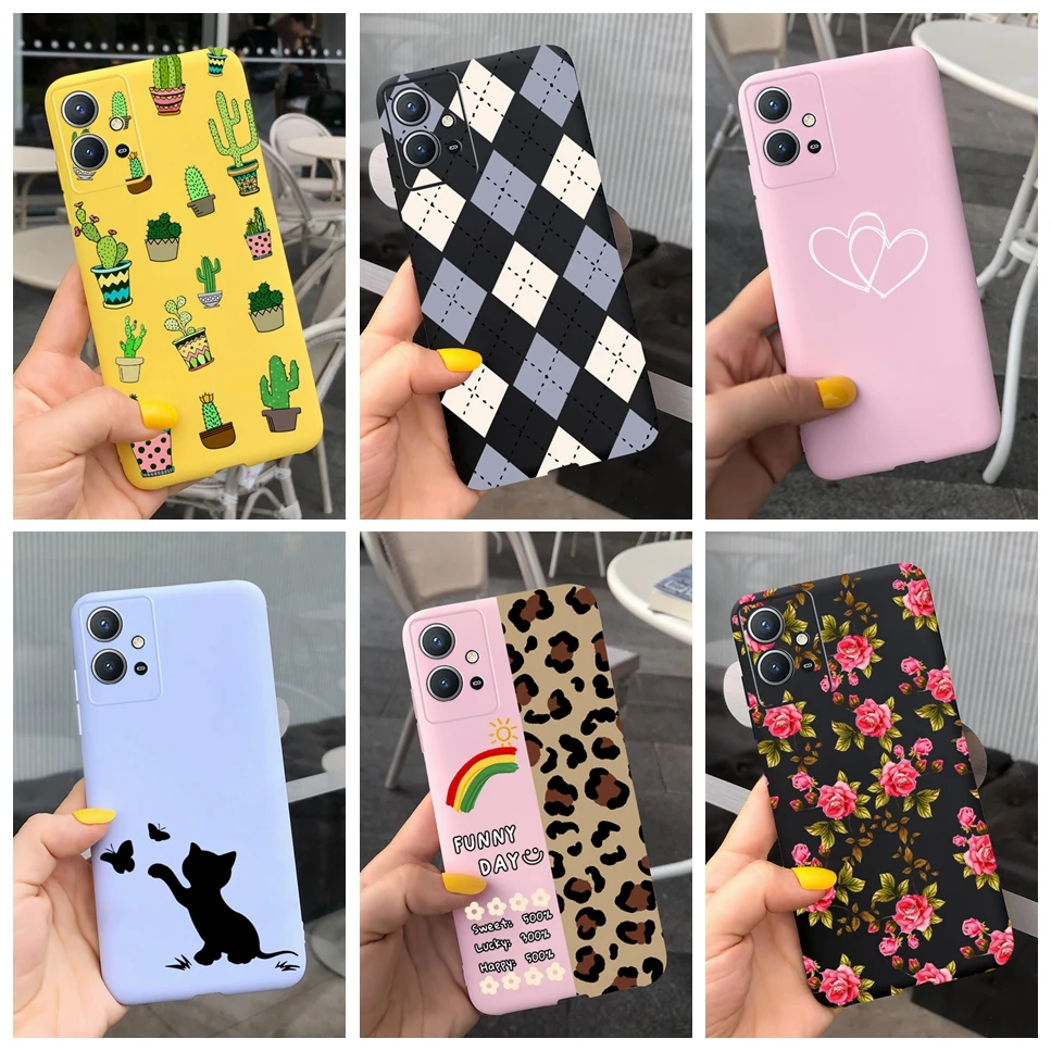 For Vivo T1 5G Global Case Cover Cute Luxury Cat Flowers Painted Silicone TPU Bumper Bags For VivoT1 Vivo T1 5G Phone Back Cover