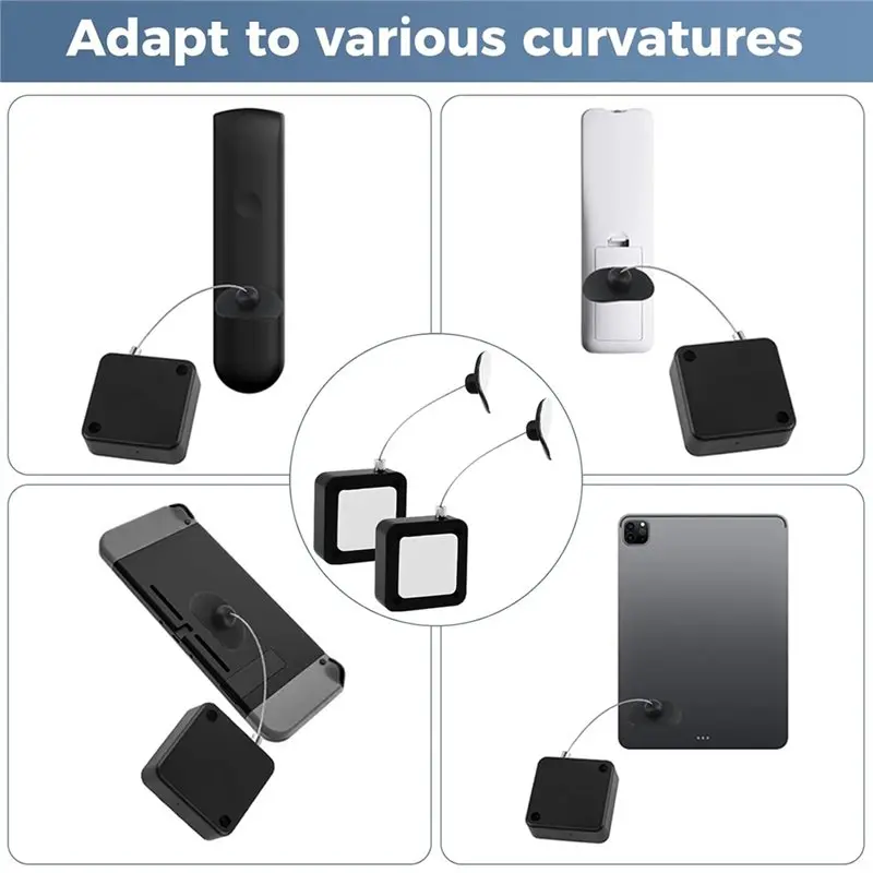 【HOT A69Z!】Remote Control Retractable Safety Lock Tether 6-Pack, Adjustable Strap TV Remote Finder Locator And Security Lanyard