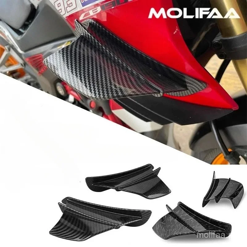 

For Honda CBR1000RR 1100XX CBR900RR CBR954RR Motorcycle Winglet Spoiler Side Wind Kit Plastic Flow Deflector Cover Accessories