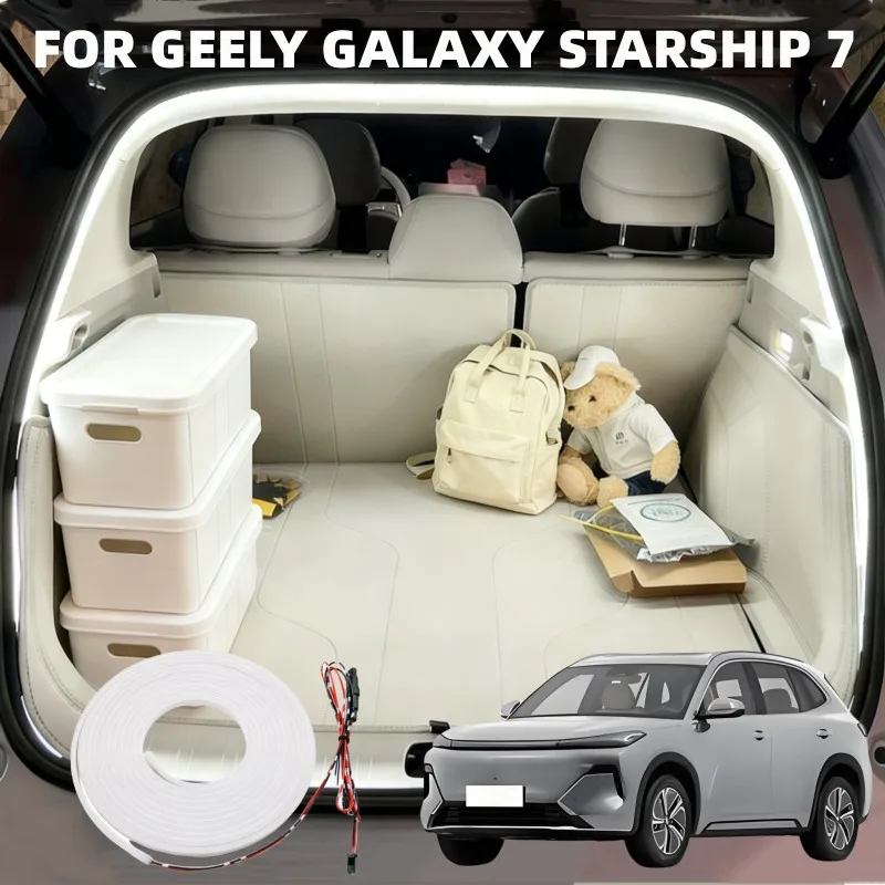 

For Geely Galaxy Starship 7 high brightness trunk lighting ambient light interior decoration LED Rear Trunk Light Bar