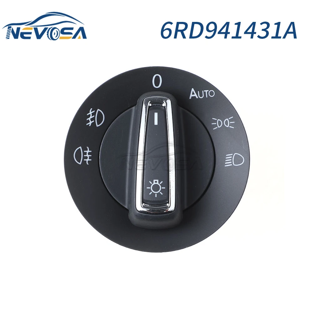 NEVOSA 6RD941431A 18D941431 Headlight Switch For  Volkswagen VW Golf 4 Bora Passat B5 Bugs Transporter T5 Skoda Polo 10Pins