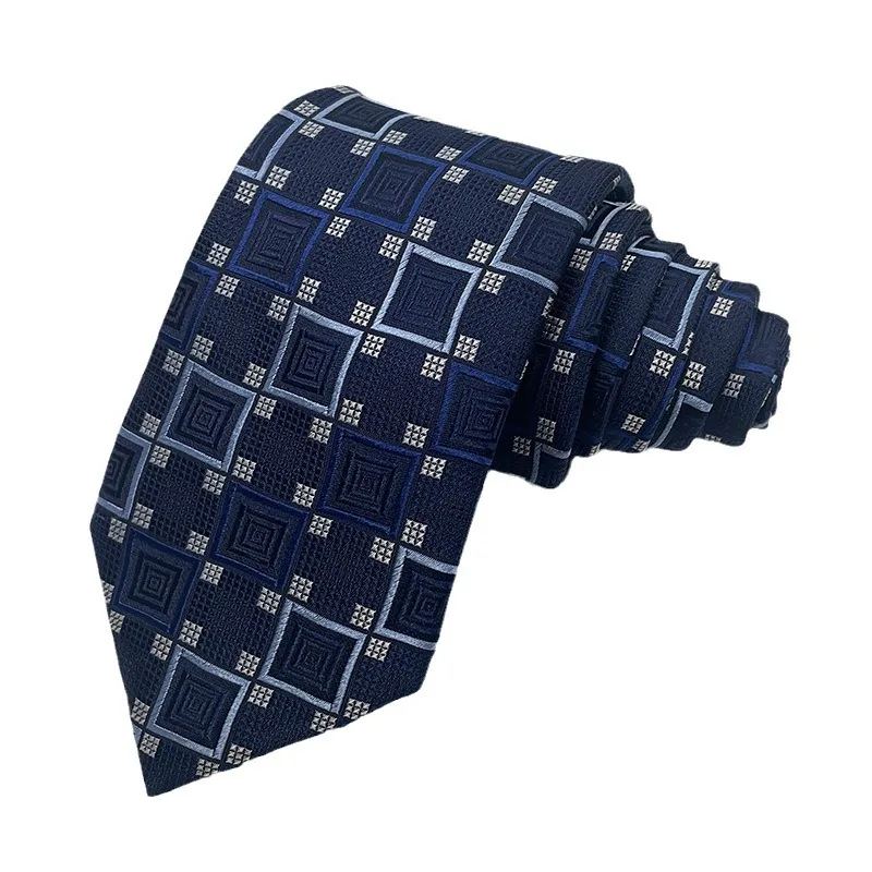 Mulberry Silk Woven Jacquard Tie, Laço Formal Masculino, Laço Comercial Profissional, em Stock