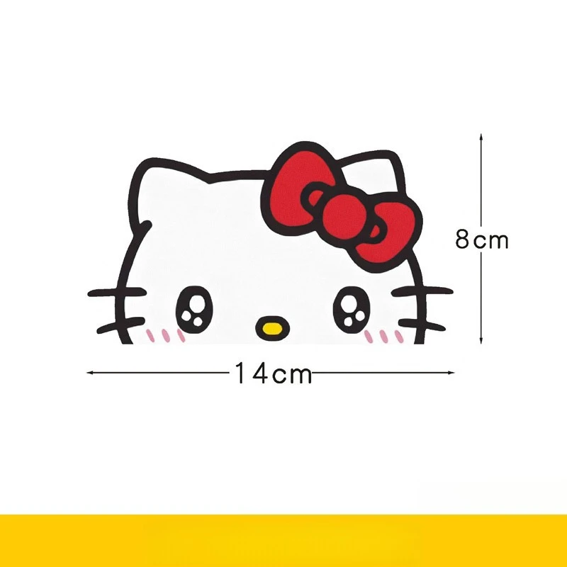 Kawaii مرحبا كيتي ملصق الديكور لطيف الكرتون خدش قناع خوذة ملصق السفر سطح المكتب اكسسوارات طالب هدية بالجملة #4