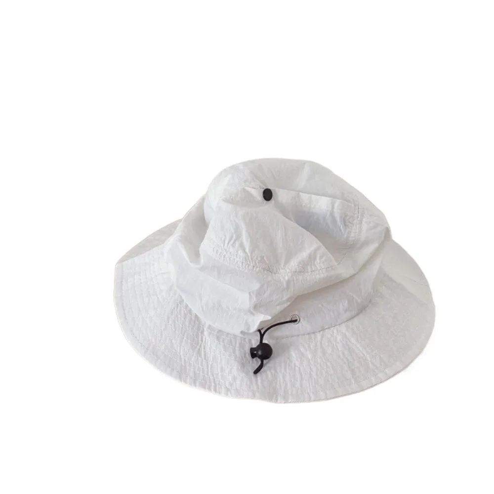 

Ins Korean Style Baby Sun Protection Cap Quick Dry Candy Color Kids Bucket Hat Sunscreen Cotton Children Fishman Hat Spring