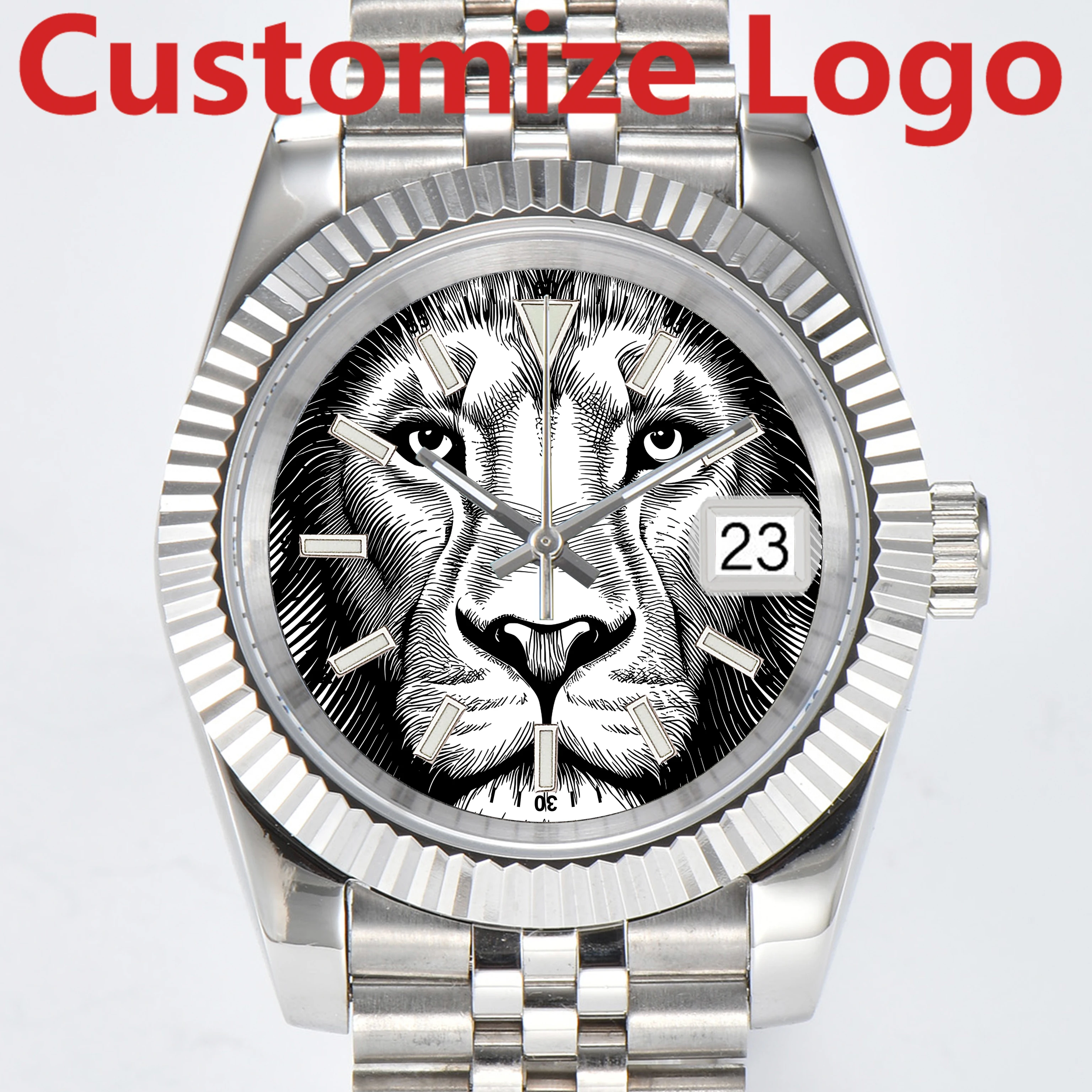 NH35 Watch 39/36mm Lion-Tiger Series Automatic Mechanical Movement Sapphire Glass Water-Resistant to 5 ATM Customizable