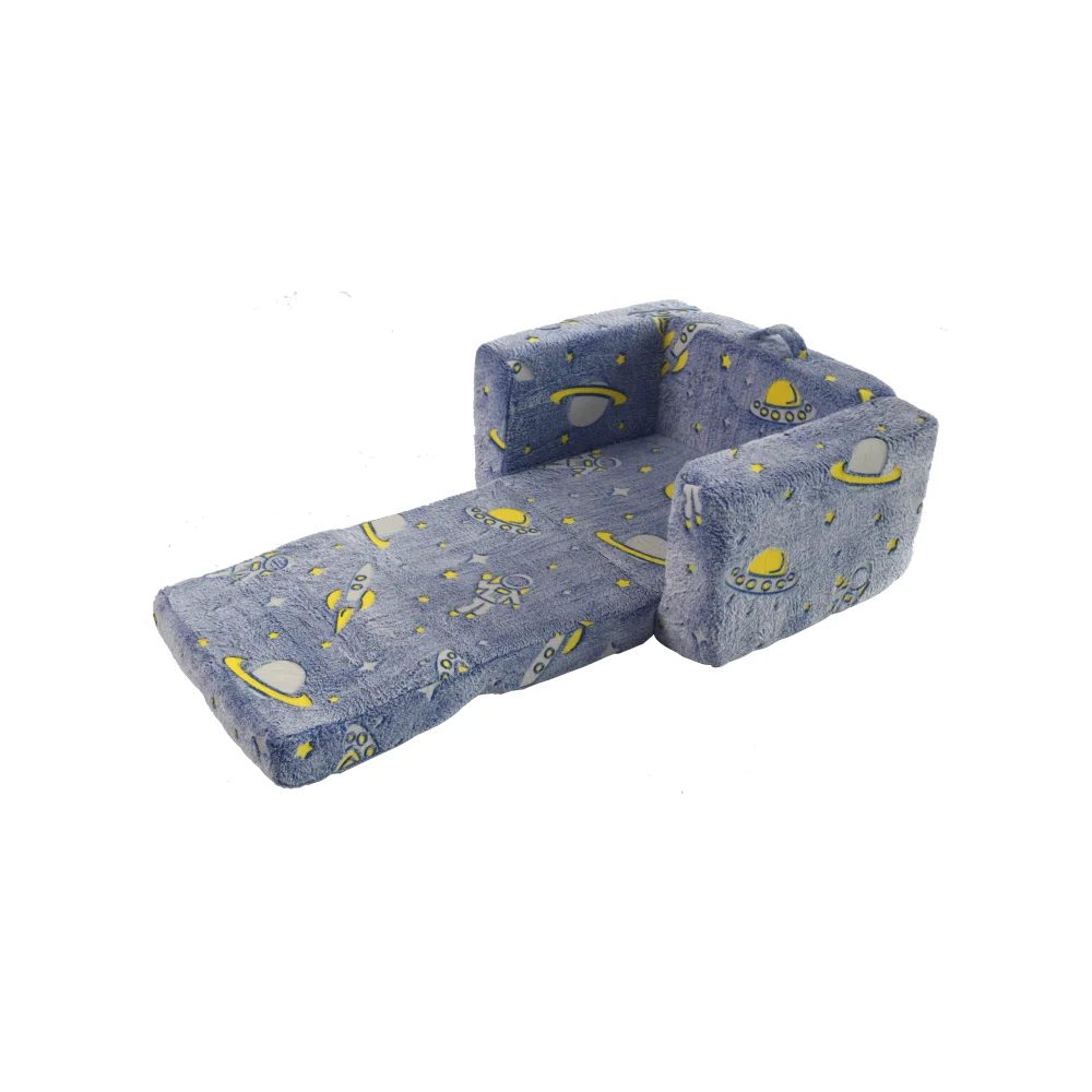 Kindersofa mit Tragegriff und Seitentaschen. Kindersessel. Leichter Kindersofastuhl – Detail 9