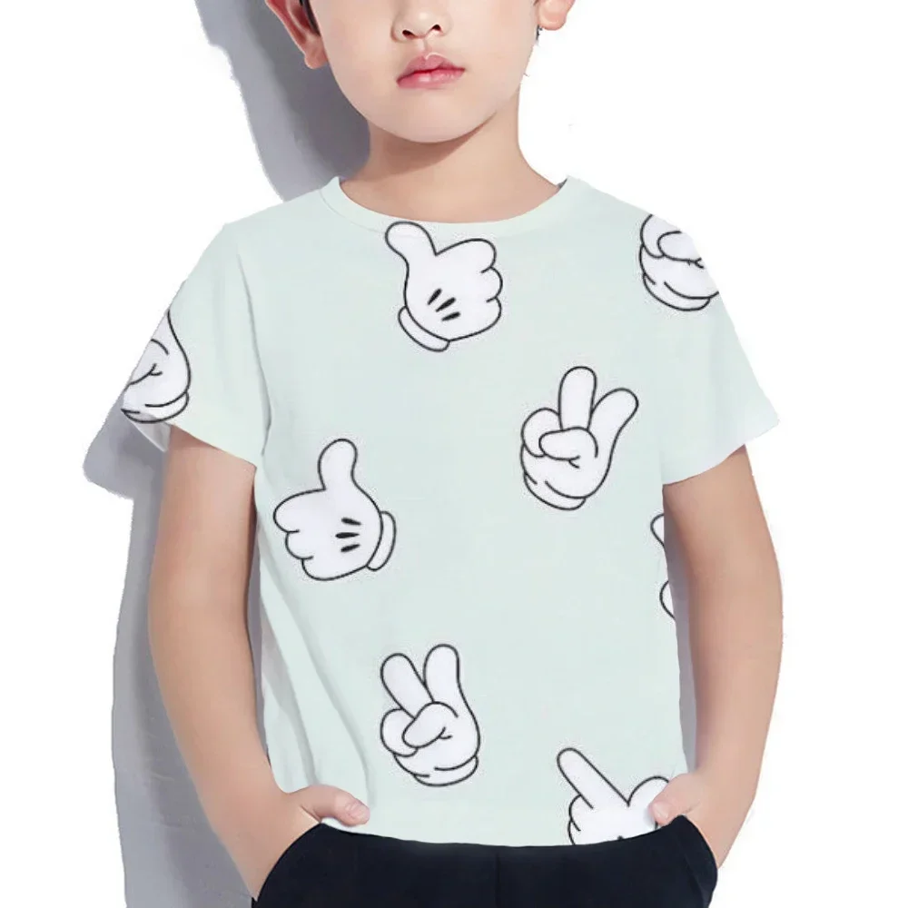 Disney Kids Summer Mickey Mouse 3d Printed Kids T-shirt Boys Girls Casual Clothing Cartoon Quick Drying Breathable T-shirt top