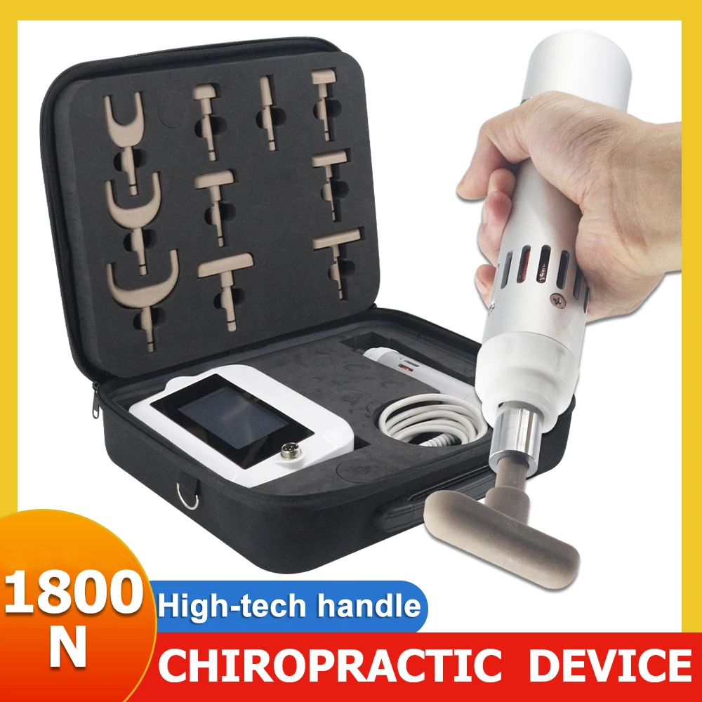 Electric Chiropractic Adjusting Tool Gun Adjustment Cervical Spine Tool1800N Physical Therapy Spinal Correction Body Massager