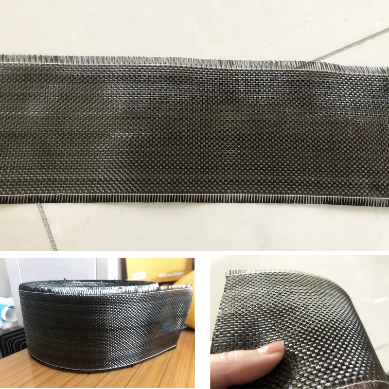 3K 200gsm قماش من ألياف الكربون الحقيقية ثنائي الاتجاه منسوج عادي 2x2 نمط عرض 10 سنتيمتر وطول 5 متر/10 متر/20 متر لإصلاح المنتج