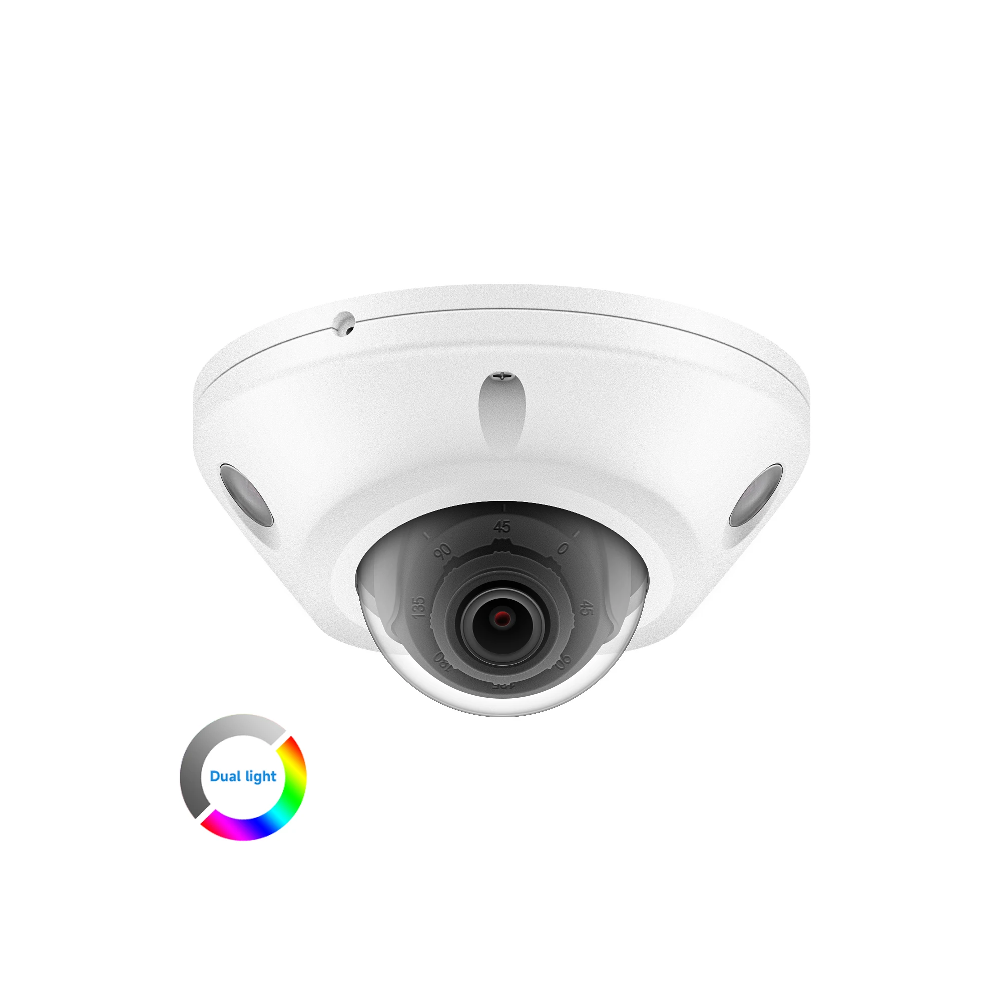 

Hik-совместимая 4K 8MP интеллектуальная гибридная подсветка с фиксированной мини-вандальной защитной купольной IP-камерой безопасности 24/7 полноцветный встроенный микрофон. и слот SD
