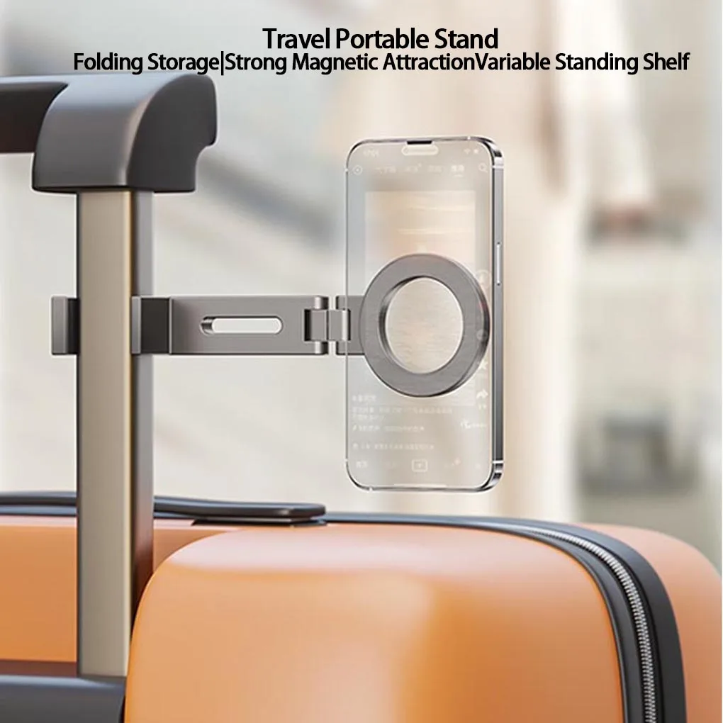 

Foldable Universal Magnetic Phone Holder Travel Essentials Flexible Rotation Hands-Free Airplane Phone Mount Phone Accessories
