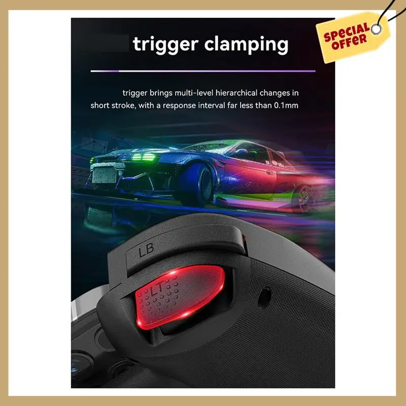 

D8 Mobile Stretch With Light Gamepad For Dual Hall Wireless Bluetooth PC Tablet Switch Body Vibration Grip-WMAN