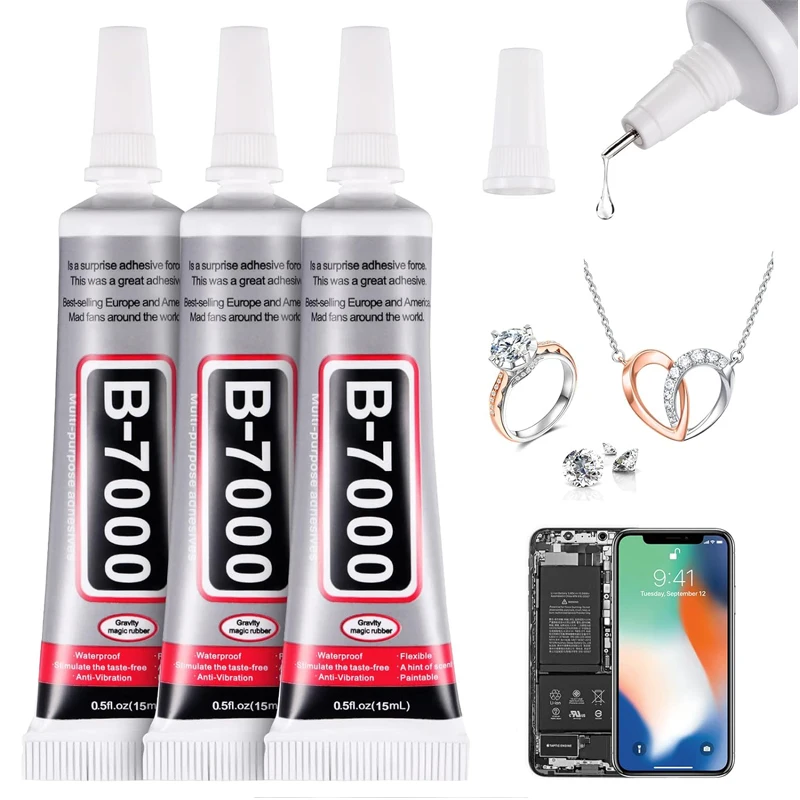 

T7000 Black Contact Cellphone Tablet Repair Adhesive B7000 Electronic Components Glue Jewelry Craft Adhesive Glue DIY Glue