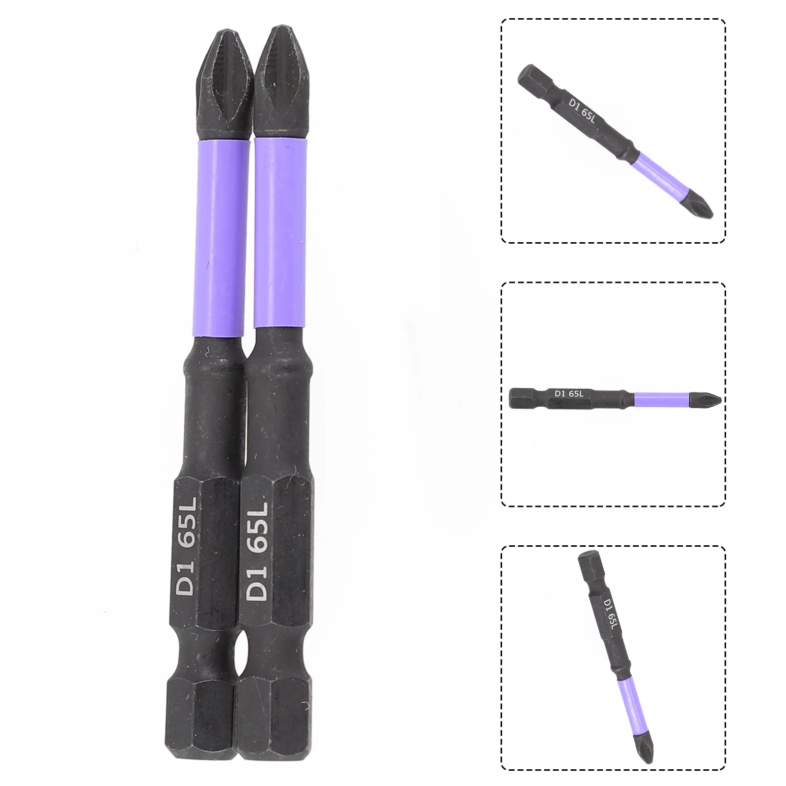 Non-SLIP PH2 ชุดแม่เหล็กหัว Strong Magnetic CROSS ไขควงความแข็งเจาะบิต PH2 ไขควง Bits ชุดเรือ