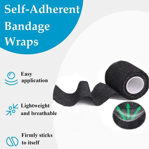 Imagen 2 del producto 96 Uds. Cubierta de vendaje para agarre de tatuaje cintas no tejidas impermeables autoadhesivas protección de muñeca y dedo cintas para tatuajes Accesorios