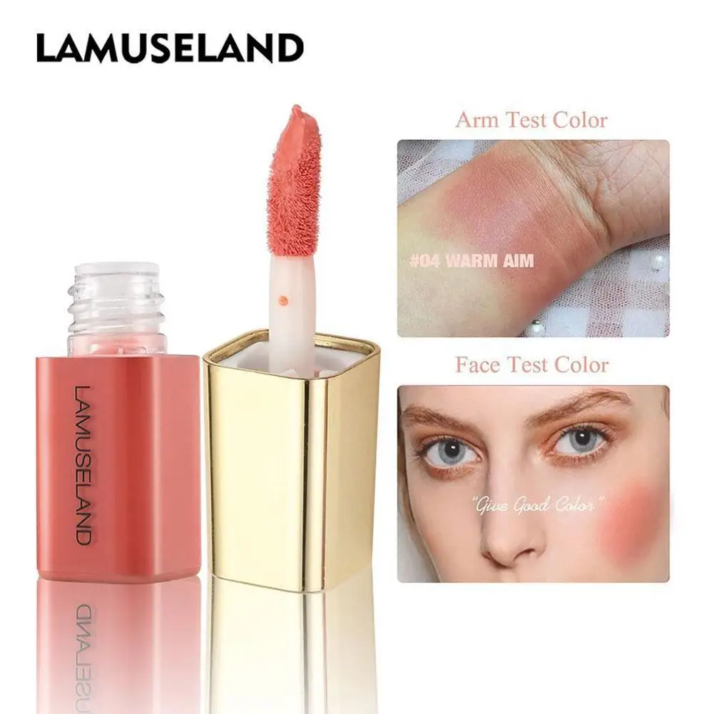 NEW 4 Colors Liquid Blush Mini Makeup Face Cosmetic Natural Loreal Matte Makeup Make Cosmetics Korean Up Cheek Q8N3