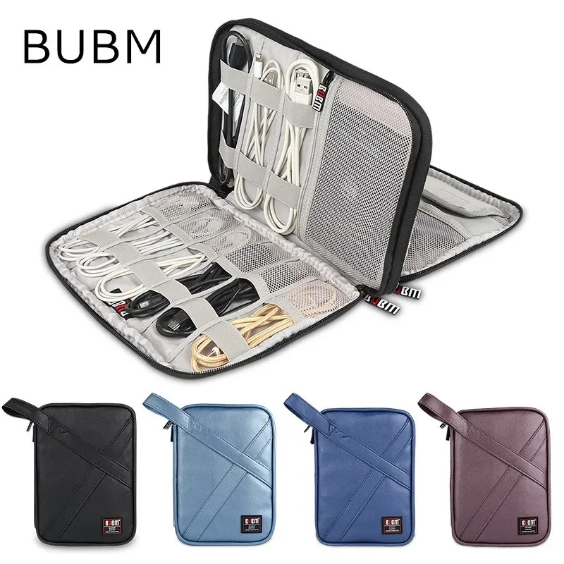 

Brand BUBM PU Leather Storage Bag For ipad Air,Pro 9.7 inch,Digital Accessories Sleeve Case mini 7",9" Tablet Handle Sleeve Case