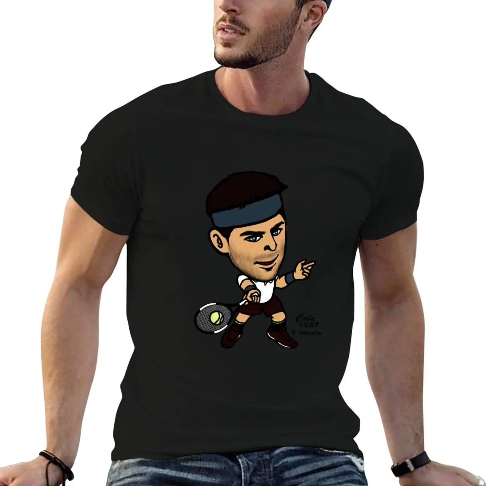 Juan Martin Del Potro T-Shirt Functional Casual Short Sleeve Tee