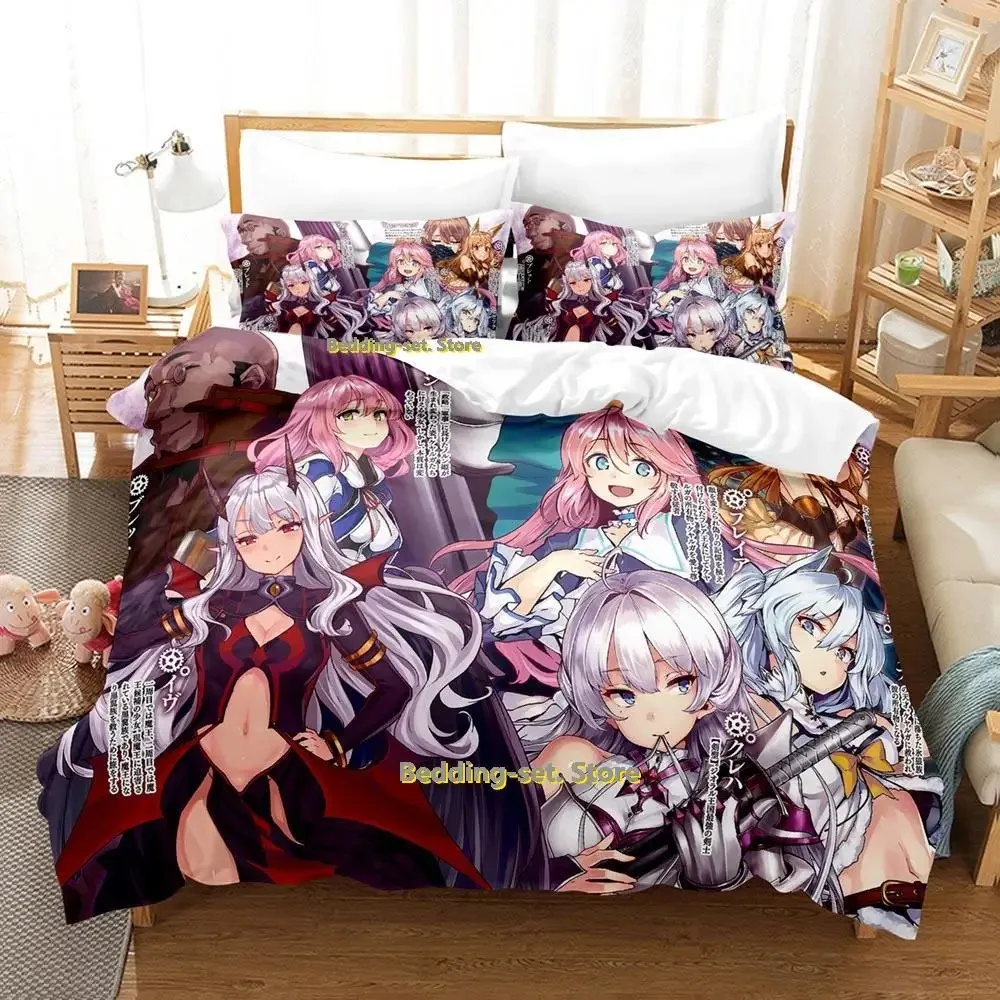 Redo of Healer Bedding Set Single Twin Full Queen King Size Bed Set Adult Kid Bedroom Duvetcover Sets Anime parure de lit Bed