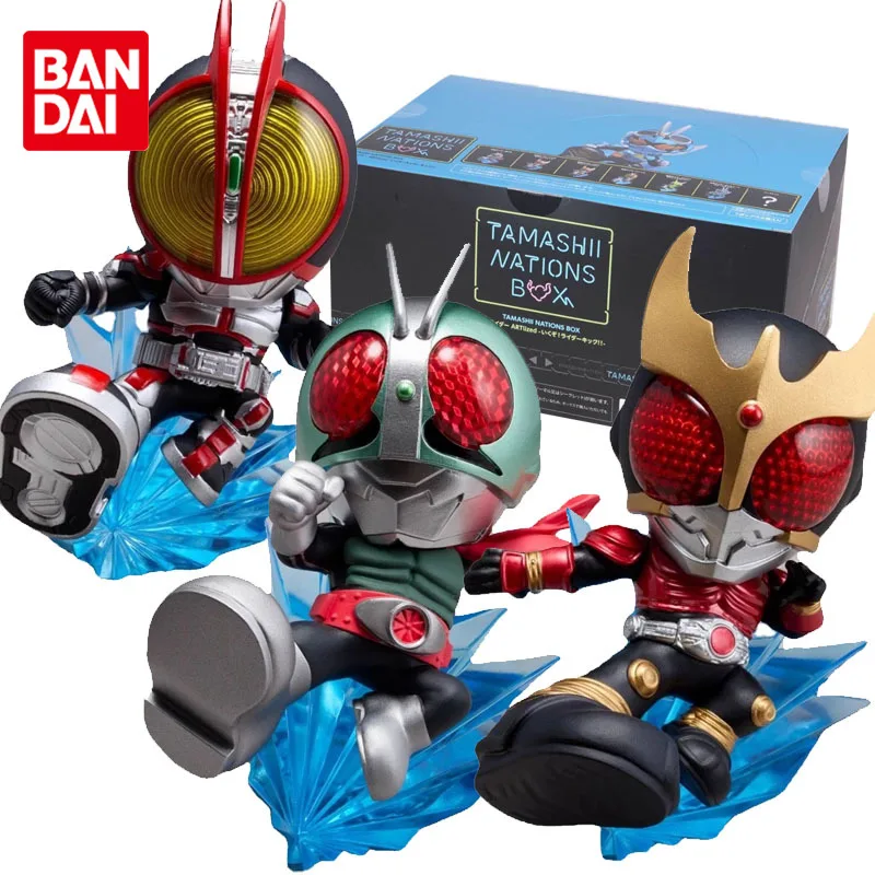 

Bandai Original Kamen Rider BOX EGG GOTCHARD Kuuga Shokugan FAIZ555 Anime Action Figures Toys for Boys Girls Kids Gift