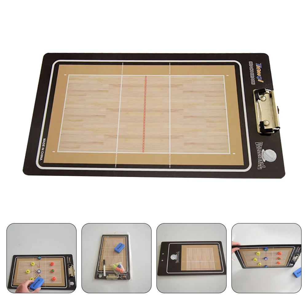 

Volleyball Board Coaching Clipboard With Marker Pen Magnetic Tactical Notebook Game Training Teach Equipment Sports Supply