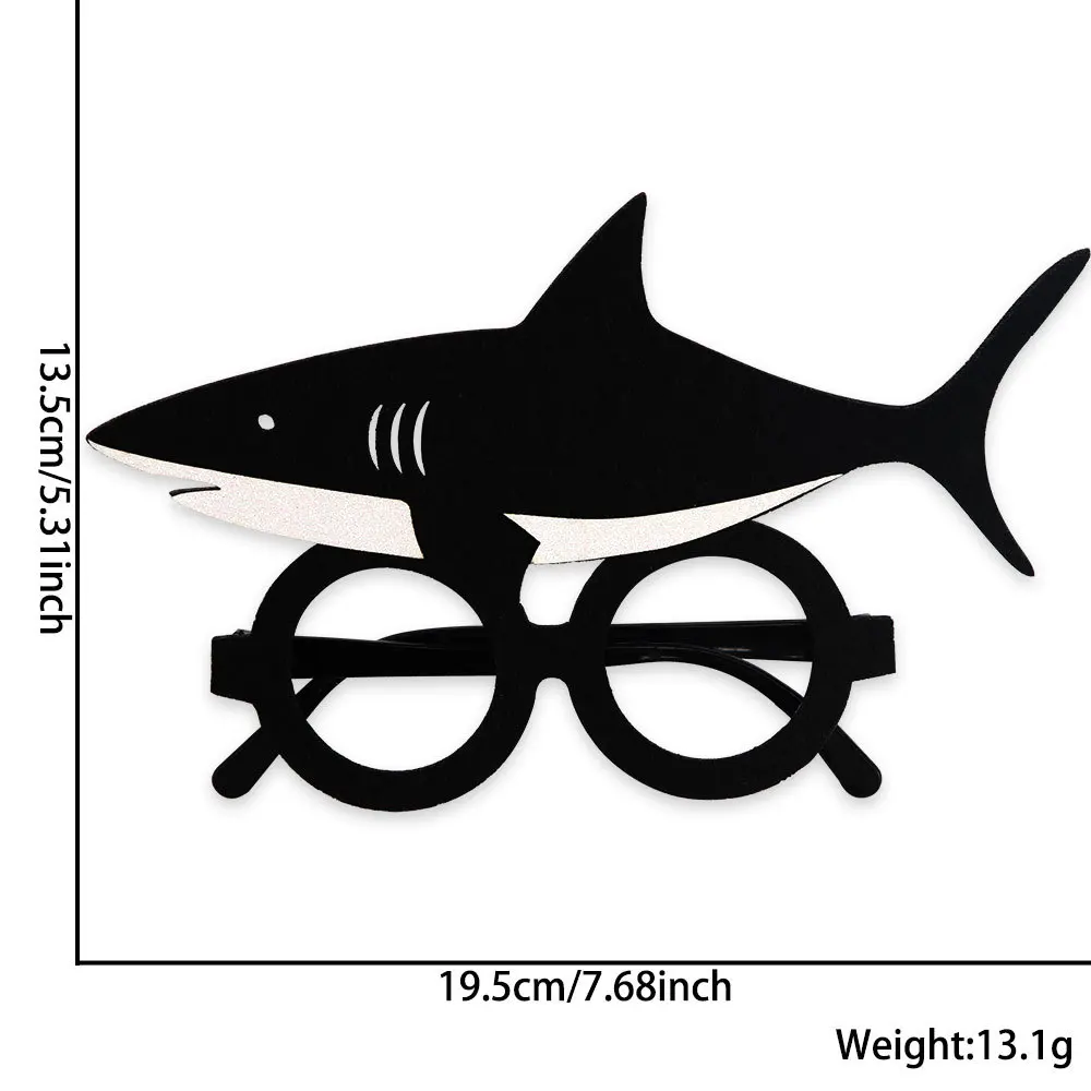 Lunettes de fête d'anniversaire océan, lunettes de requin fantaisie, décor de fête sous la mer pour fille, lunettes d'anniversaire sur le thème de l'océan requin