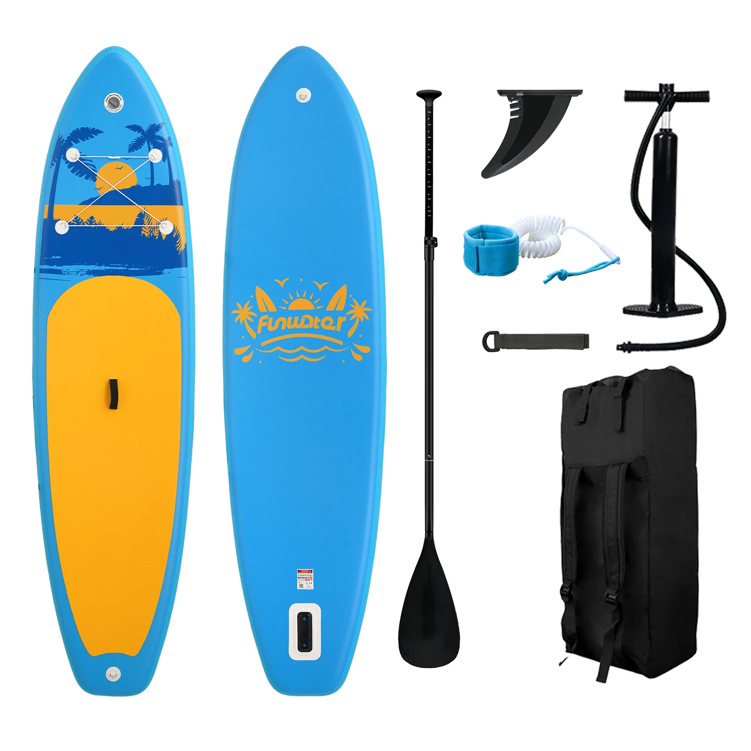 FunWater Cruise aufblasbares Stand-Up-Paddle-Board, ultraleichtes Surf-Sup-Board, rutschfestes