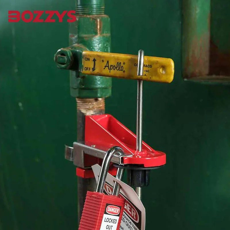 BOZZYS Adjustable Ball Valve Lockout Device Gate Valve Lockou-Tagout For Industrial Safety